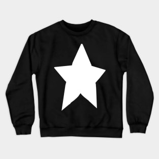 Minimal Chonk White Star Crewneck Sweatshirt